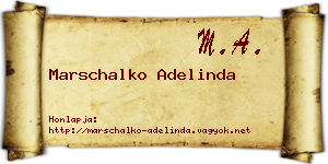Marschalko Adelinda névjegykártya